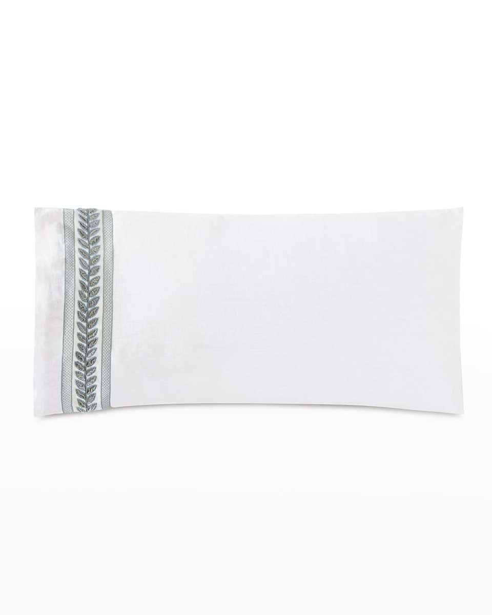 Amberlynn Velvet Leaf Sham, Left Border