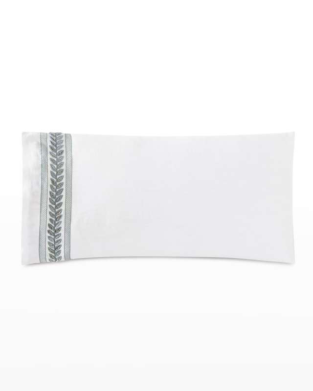 Amberlynn Velvet Leaf Sham, Left Border