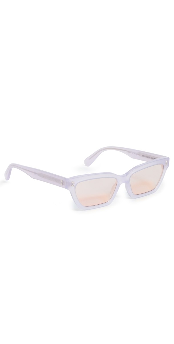 Stella McCartney Narrow Angled Cat Eye Sunglasses Pink/Other/Smoke Mirror