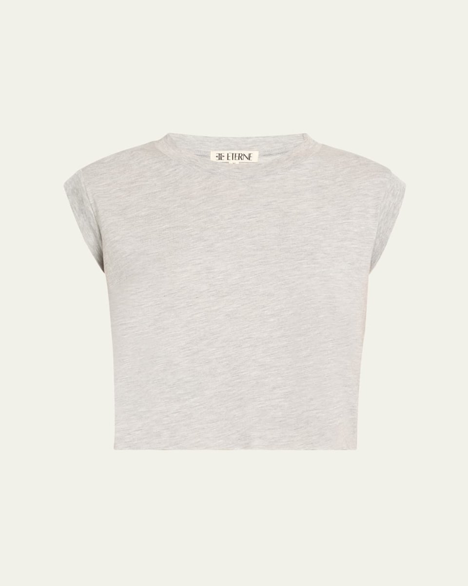 Square-Neck Cropped Tank Top