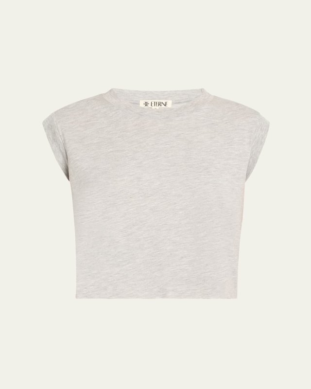 Square-Neck Cropped Tank Top