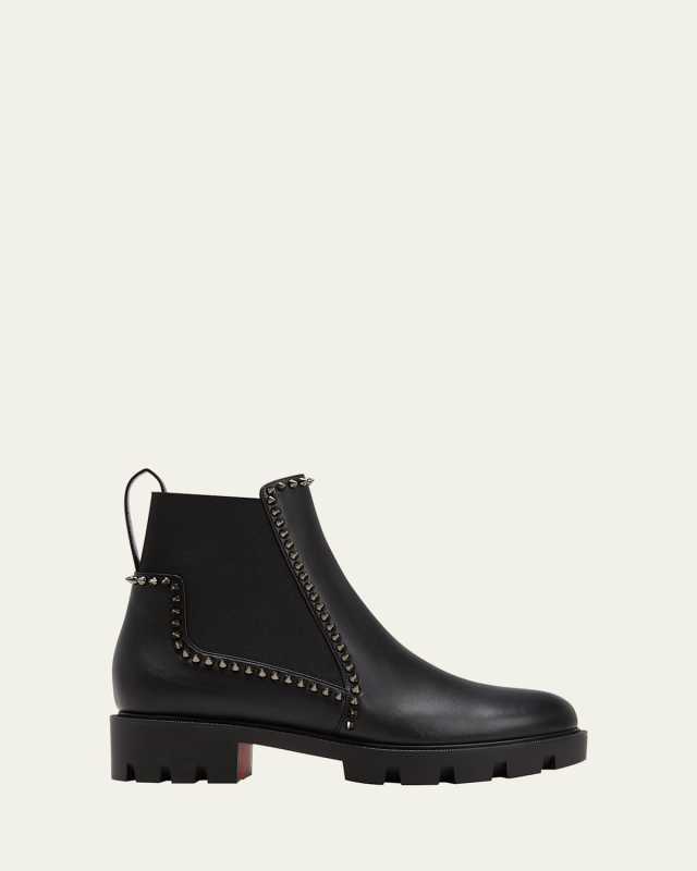 Out Lina Spike Red Sole Ankle Boots