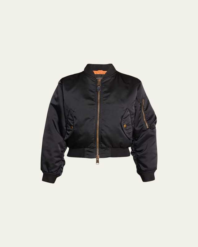 Shrunk Zip-Up Bomber Jacket