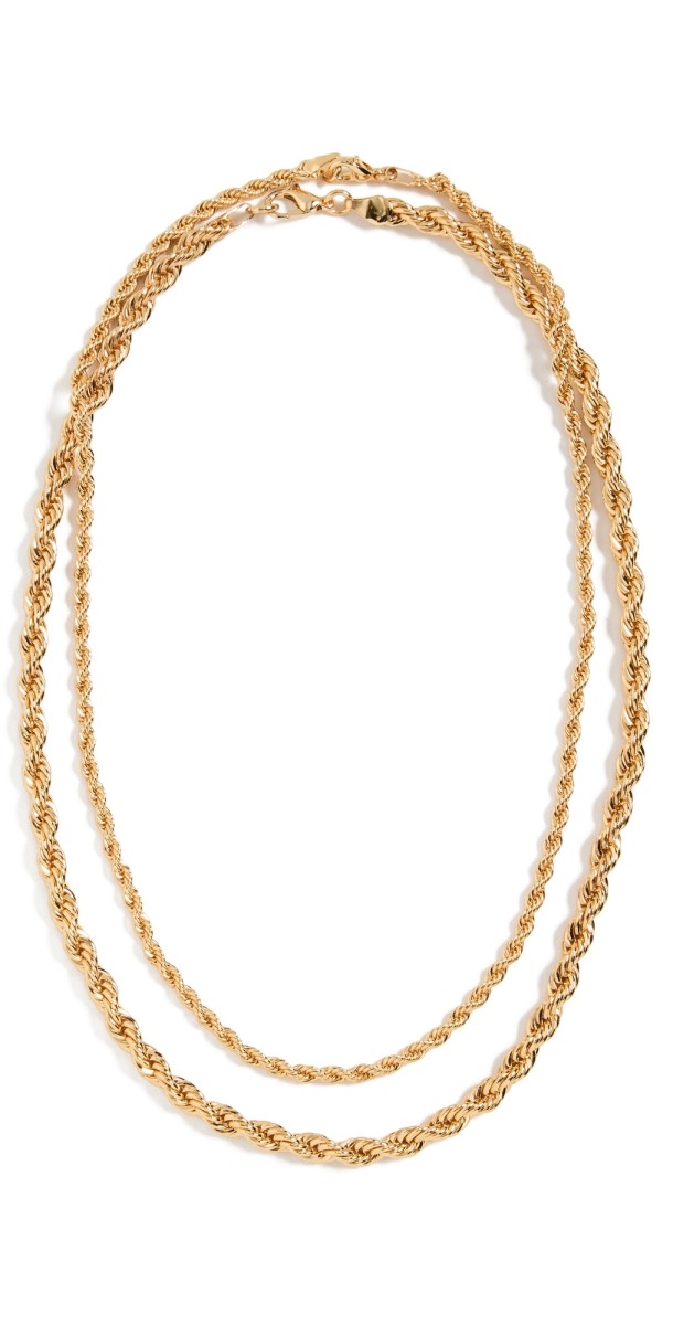 Roxanne Assoulin On The Ropes Necklace Duo Gold