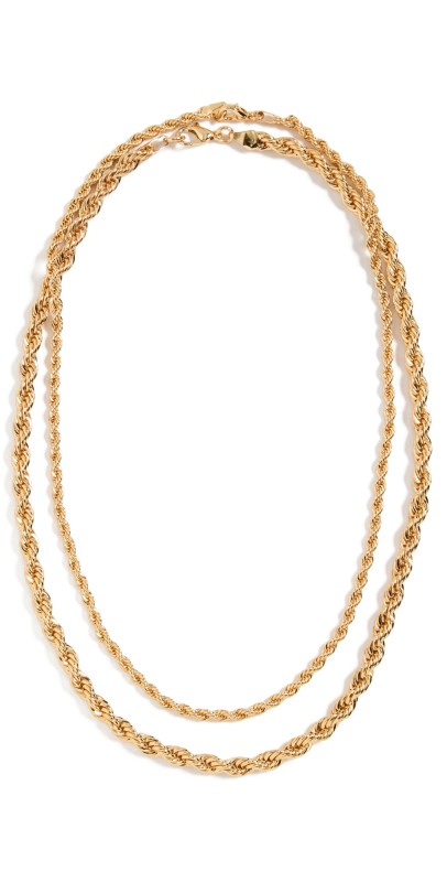 Roxanne Assoulin On The Ropes Necklace Duo Gold