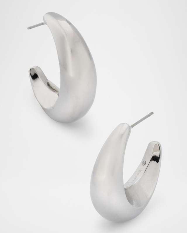 Crescent Hoop Earrings