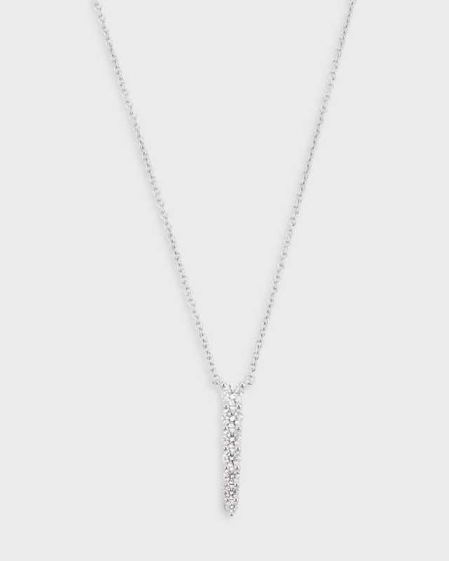 18KWG Identity Diamond Pendant, 0.45tcw