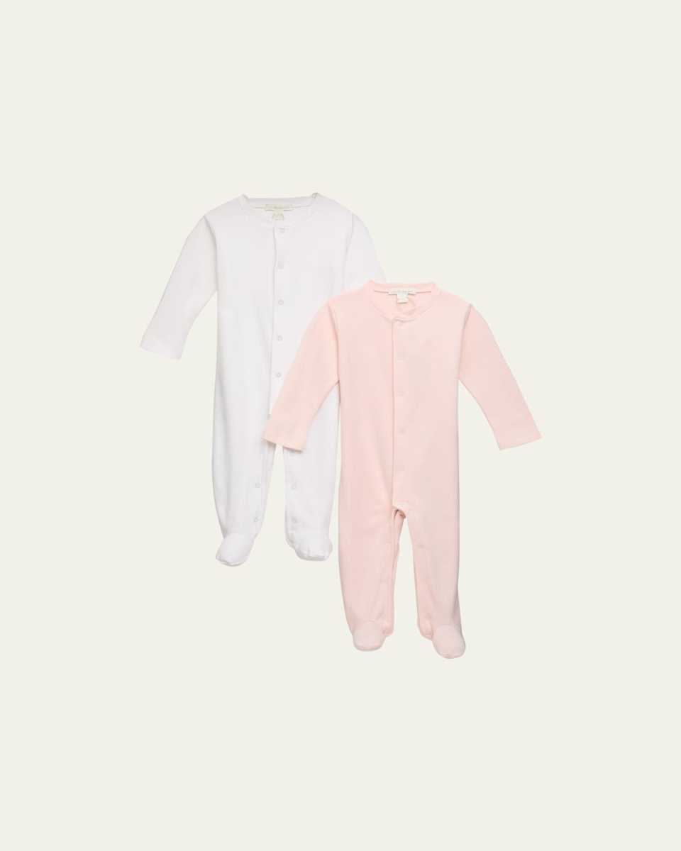 Kid's Pointelle Embroidered Angel Wings Footie, Size Newborn-