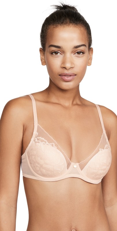 Natori Flora Contour Underwire Bra Black/Light Mocha