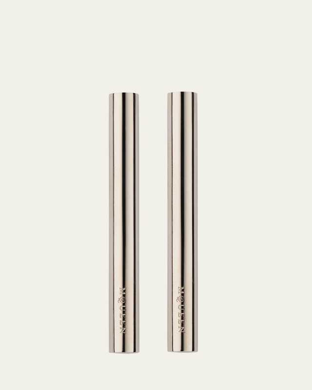 Logo Cross Bar Earrings