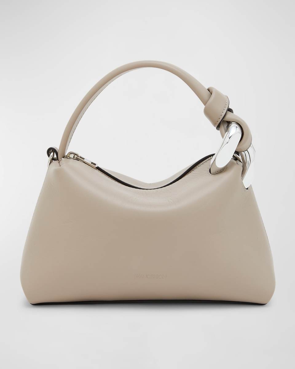 Corner Small Zip Leather Shoulder Bag