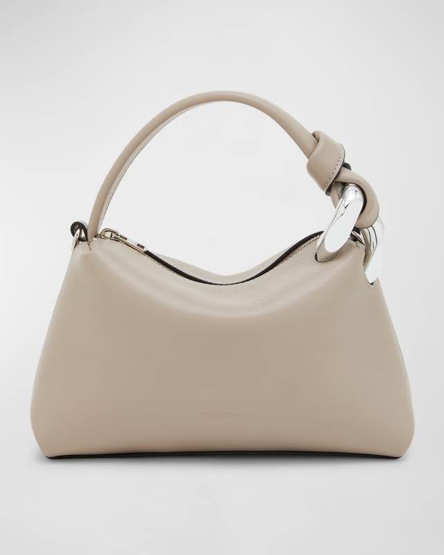 Corner Small Zip Leather Shoulder Bag
