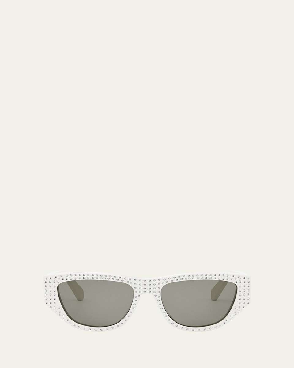 Animation Embellished Acetate Cat-Eye Sunglasses