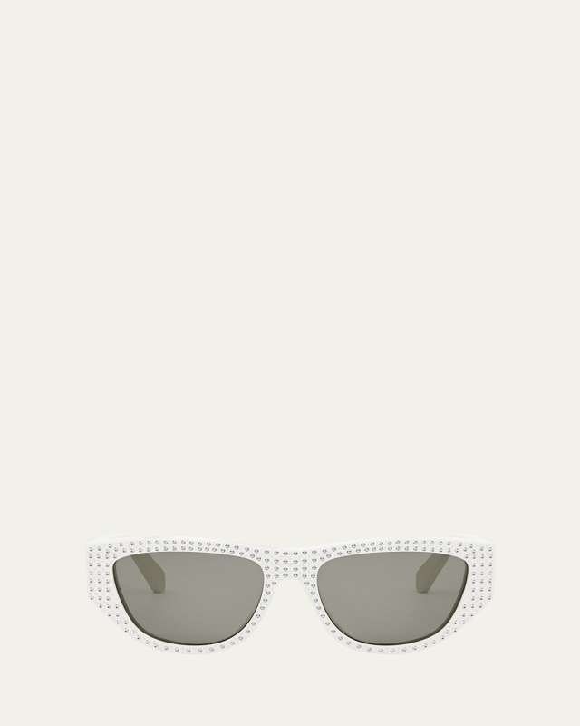 Animation Embellished Acetate Cat-Eye Sunglasses