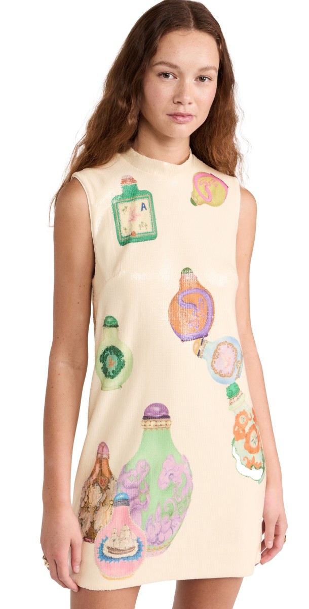 ALÉMAIS Chesca Mini Dress Cream