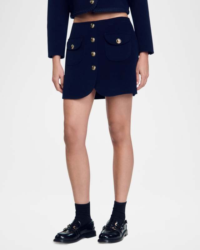 Marjy Wool Mini Skirt