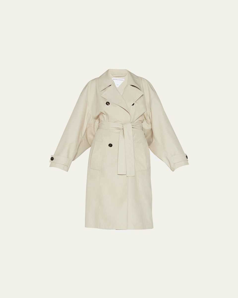 Double-Breasted Belted Trench Coat