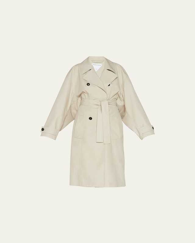 Double-Breasted Belted Trench Coat