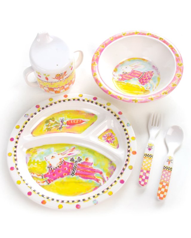 Toddlers' Bunny Dinnerware Set