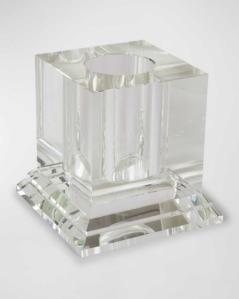 Clear Crystal Square Centerpiece Vase