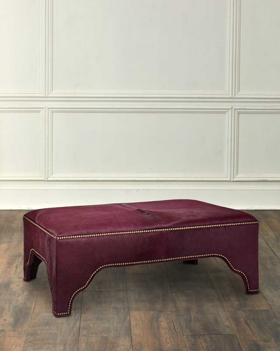 Ponta Hair On Hide Cocktail Ottoman