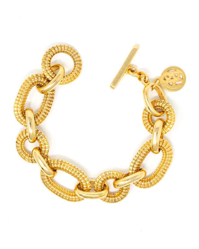 Textured Link Bracelet