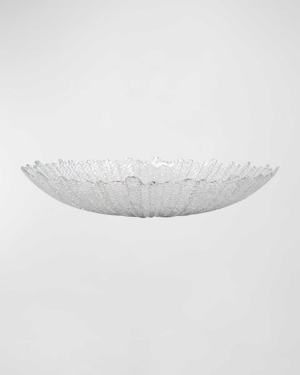 Rufolo Glass Platinum Large Serving Bowl