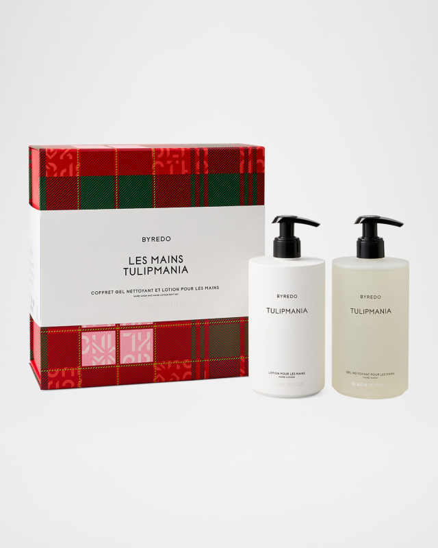 Les Mains Tulipmania Hand Wash and Hand Lotion Gift Set, 2 x 15.2 oz.