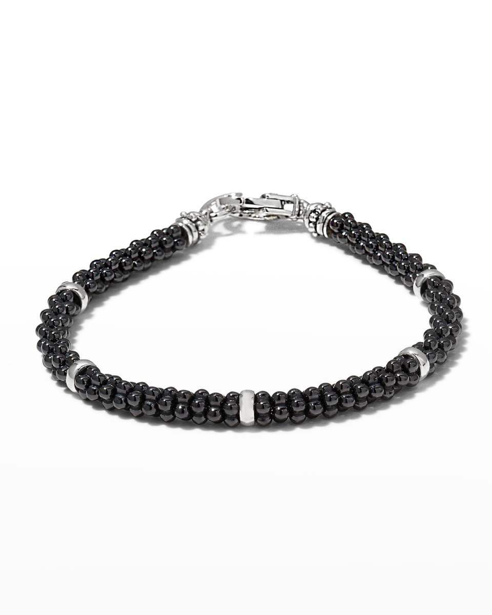 Ceramic Black Caviar Beaded Bracelet