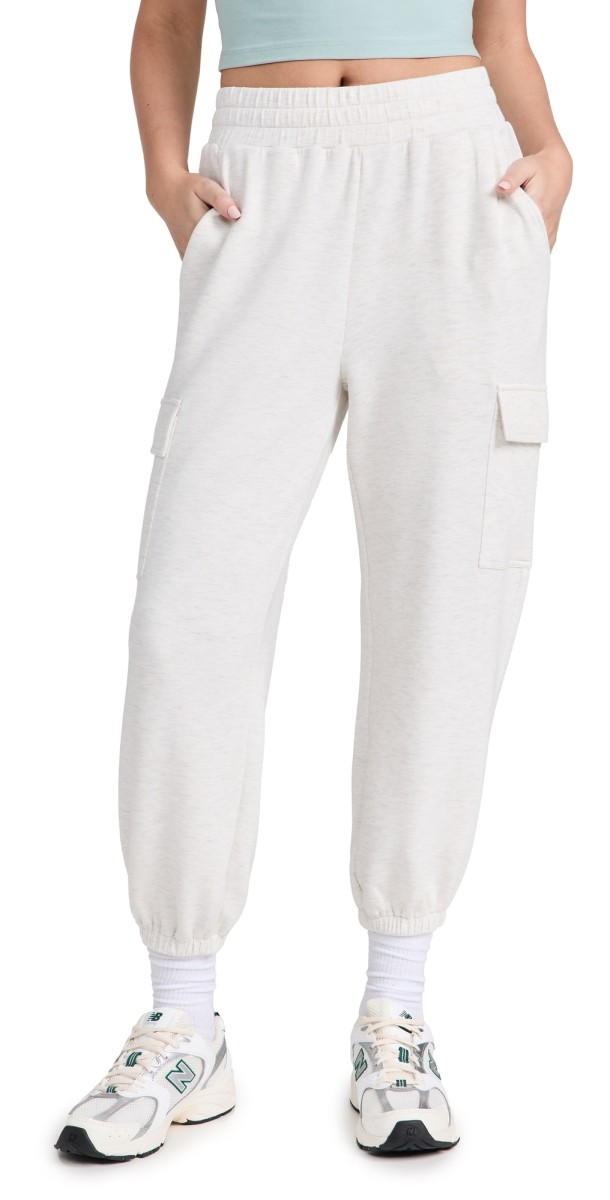 Varley The Cargo Pants 27.5 Ivory Marl