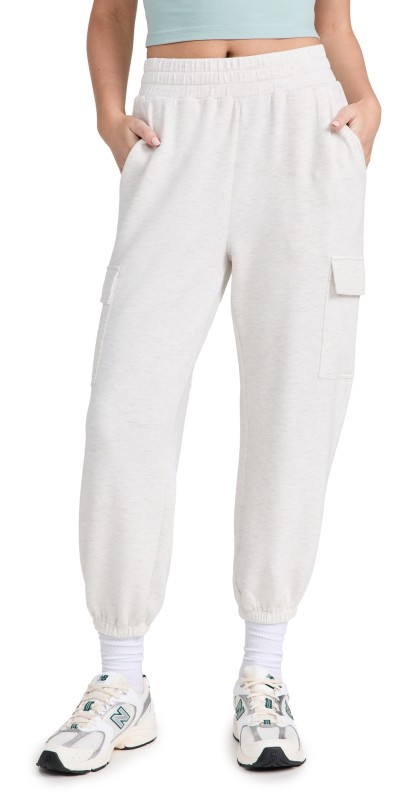 Varley The Cargo Pants 27.5 Ivory Marl