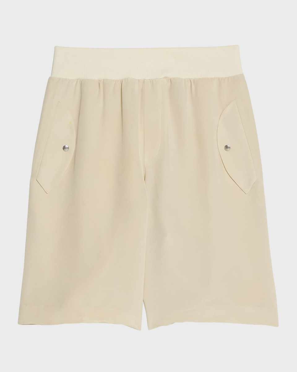 Silk Bomber Shorts