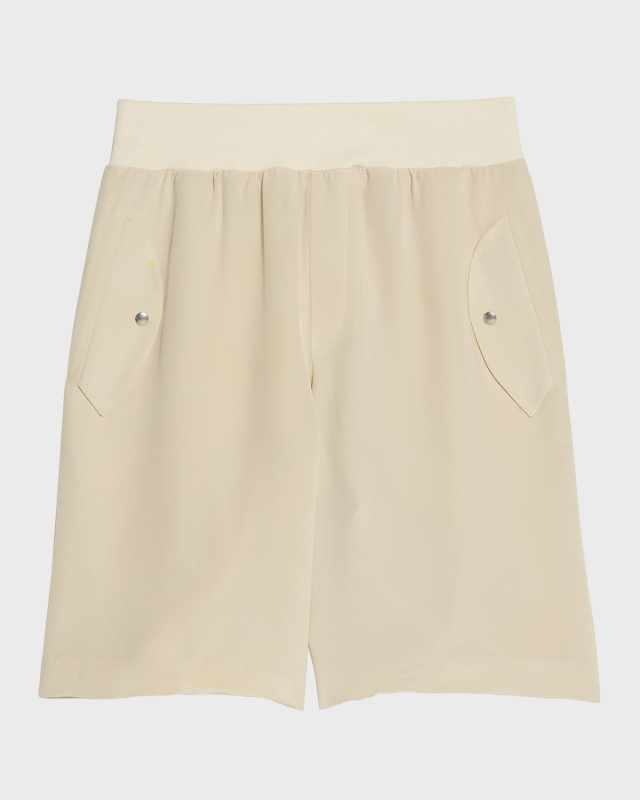 Silk Bomber Shorts