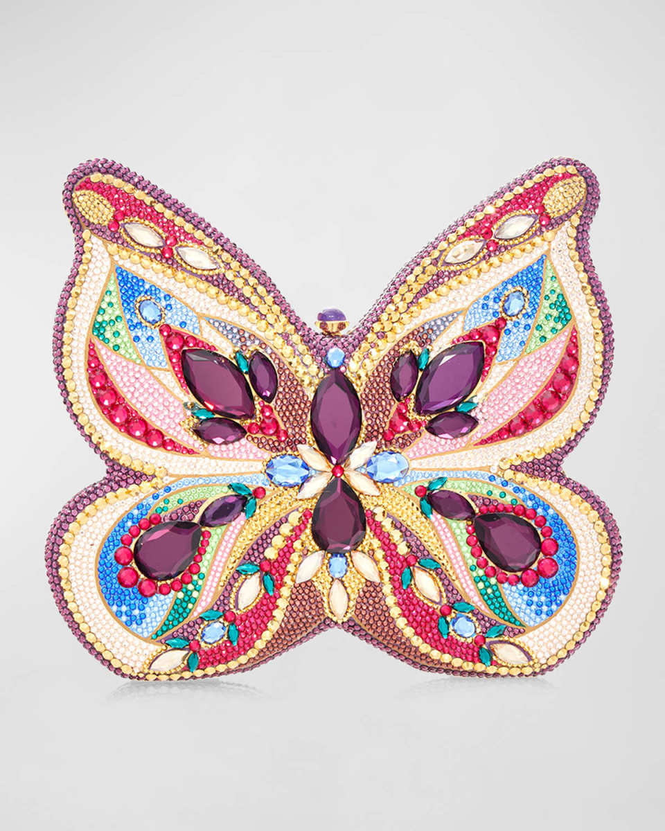 Medley Crystal Butterfly Clutch Bag