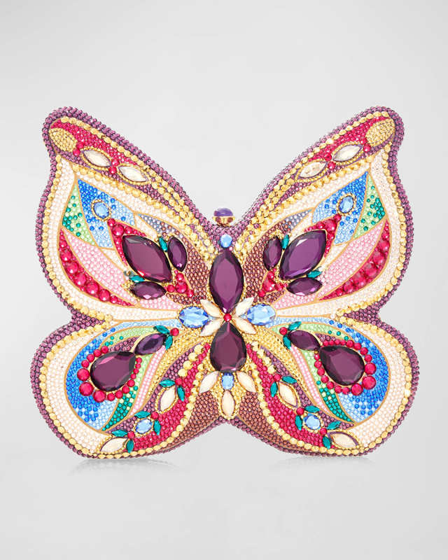Medley Crystal Butterfly Clutch Bag