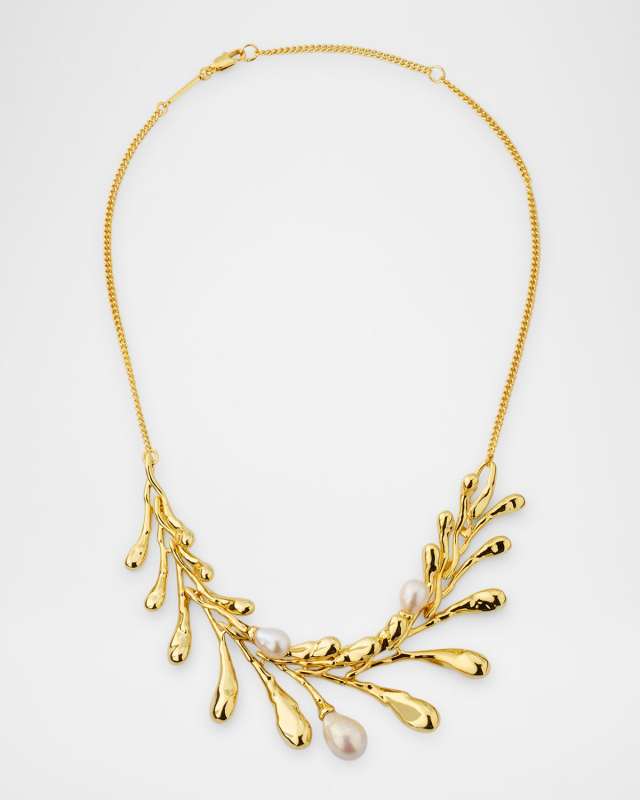 Perla Freshwater Pearl Bib Necklace