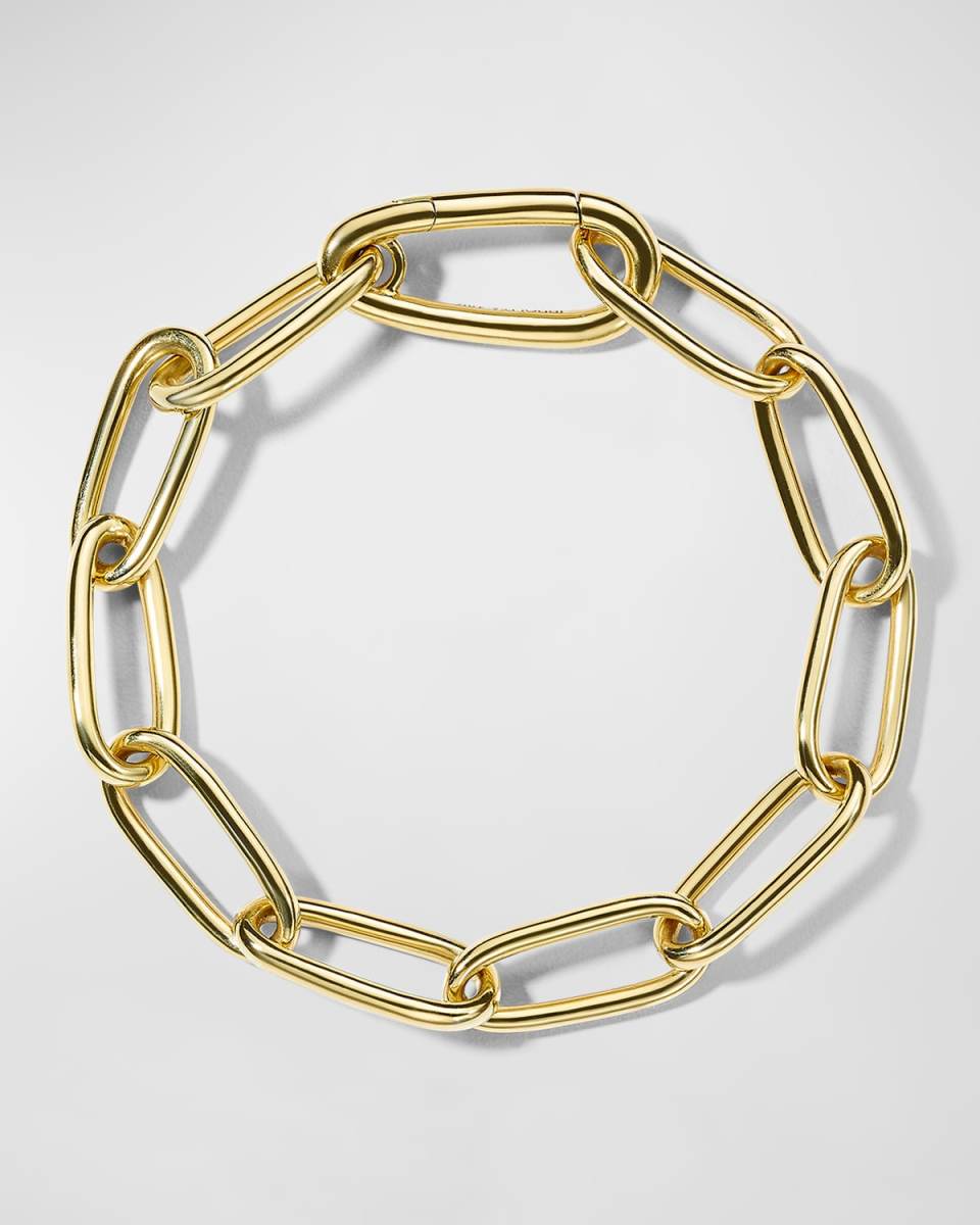 Tapered Link Bracelet in 18K Gol