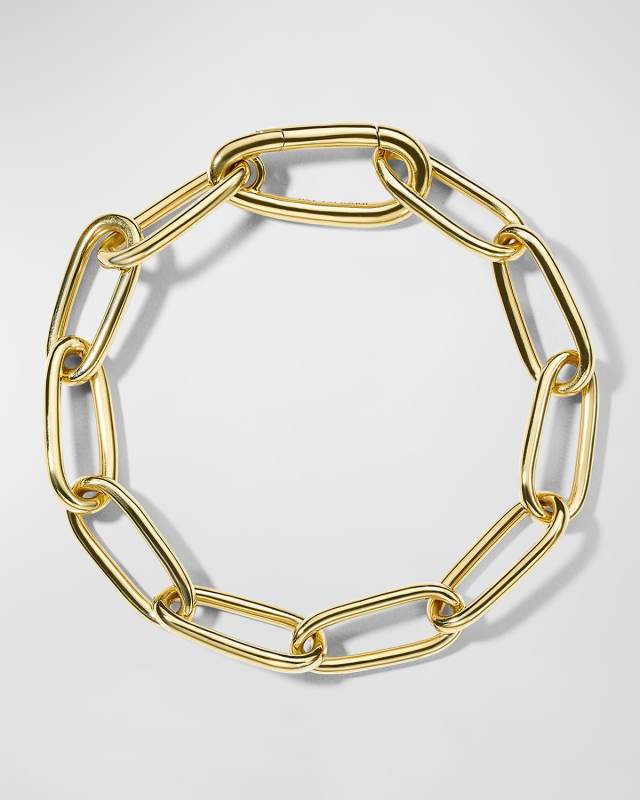 Tapered Link Bracelet in 18K Gol
