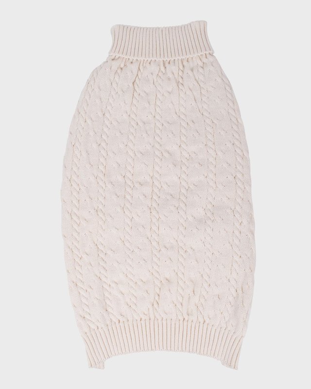 Cable-Knit Pet Sweater, Siz