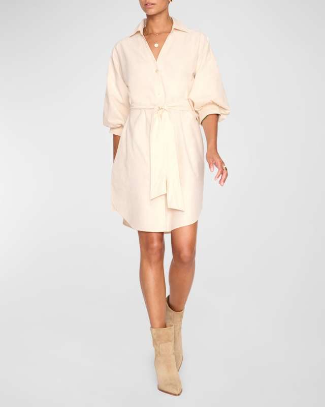 Kate Belted Mini Shirtdress