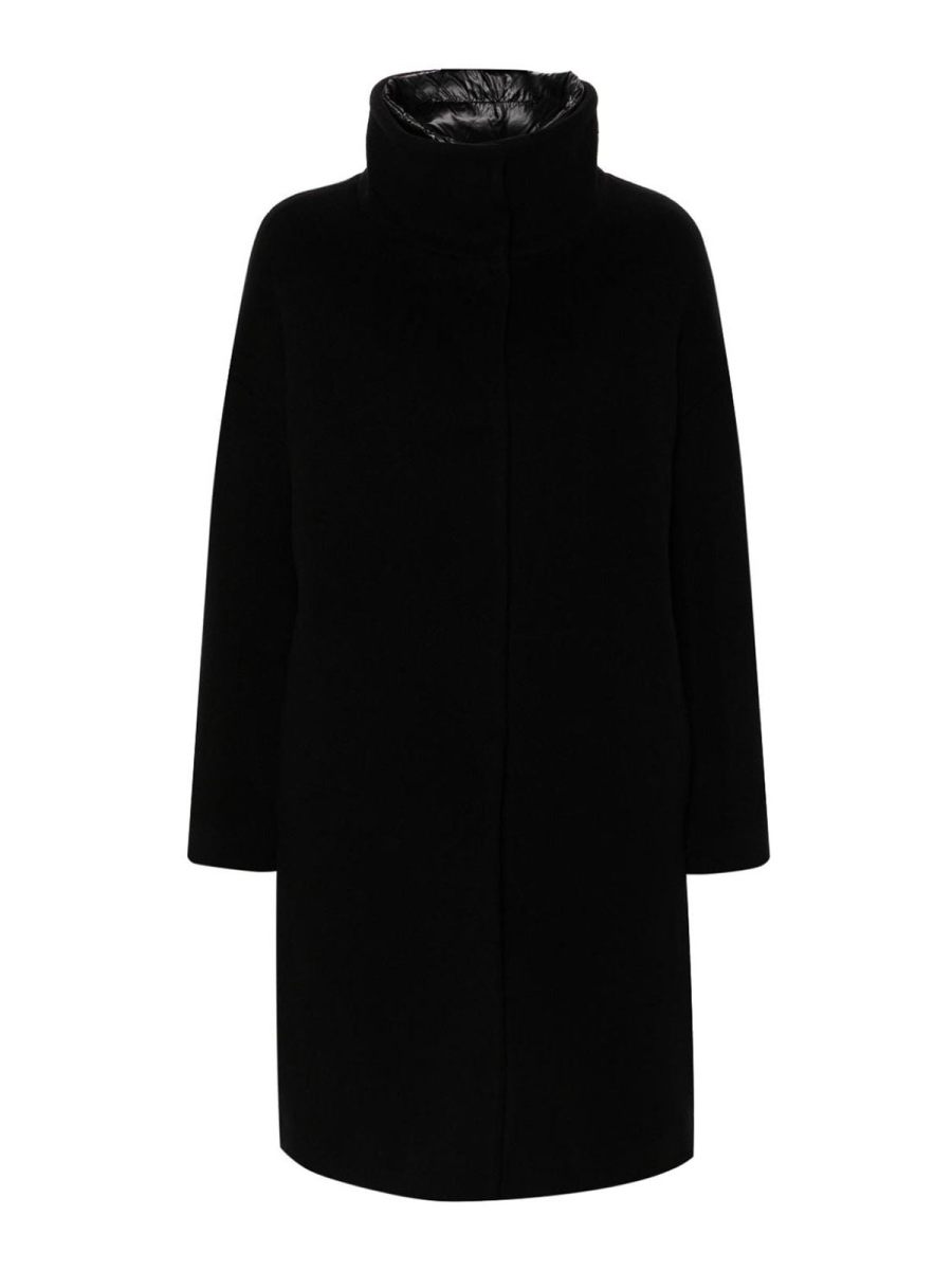 Herno Manteau Au Genou - Noir