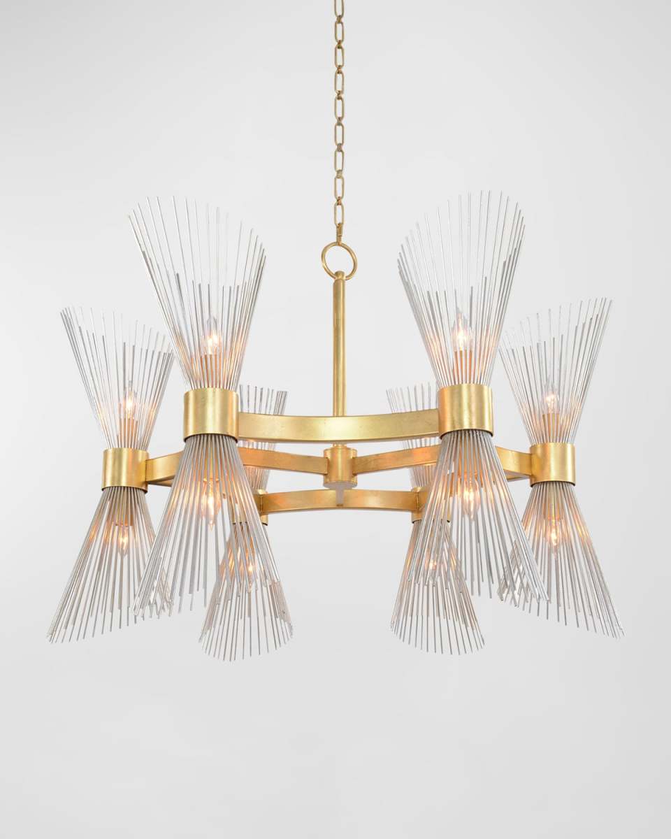 Bonheur 38" Round 12-Light Chandelier