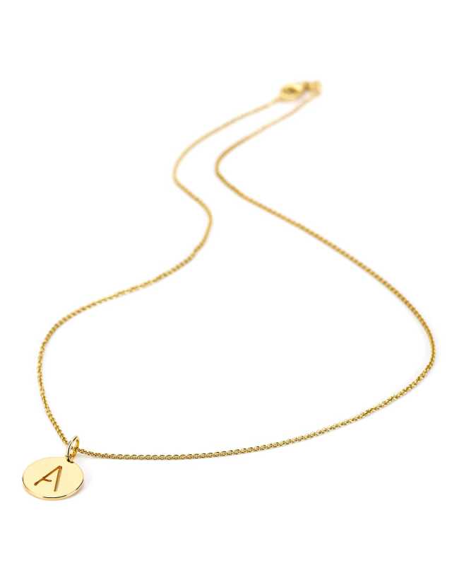Eva 14k Cutout Pendant Necklace