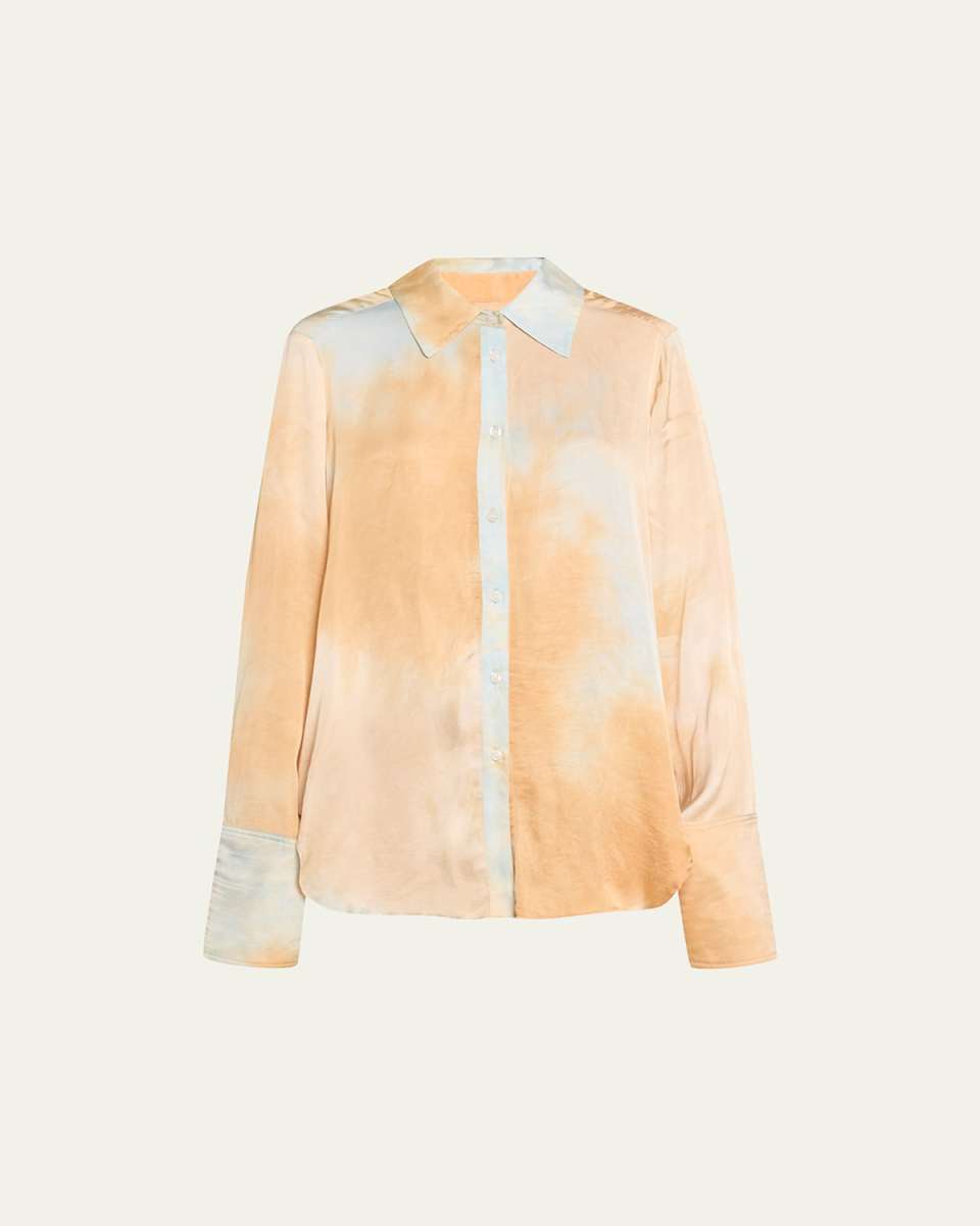 Aiden Tie-Dye Button-Front Top