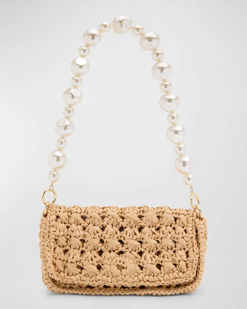 Shiloh Flap Woven Clutch Bag