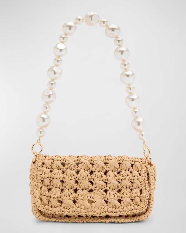 Shiloh Flap Woven Clutch Bag