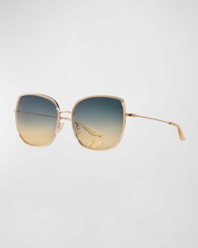 Vega Acetate & Titanium Butterfly Sunglasses