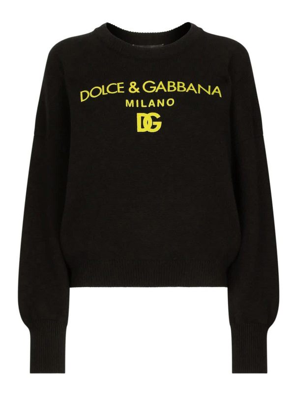 Dolce & Gabbana Pull Col Rond - Noir