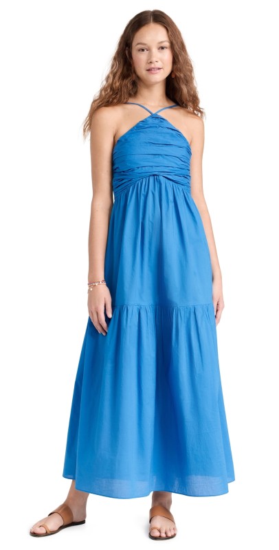 Playa Lucila Halter Dress Cobalt