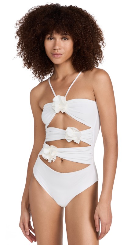 Maygel Coronel Trinitaria One Piece Swimsuit Off Whit